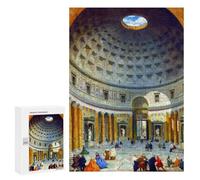 300 PCS Rompecabezas para Adolescentes Interior of The Pantheon Rompecabezas para Adultos Juegos Familiares Mejora La Memoria Regalos para Amigos Y Familiares 300 PCS