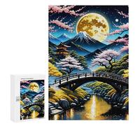 300 PCS Rompecabezas para Adolescentes Japan Landscape Cherry Juegos Familiares De Rompecabezas para Adultos Que Mejoran La Memoria Ayudan A Ejercitar El Cerebro 300 PCS