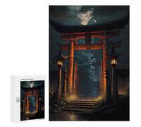 300 PCS Rompecabezas para Adolescentes Japan Torii Gate Rompecabezas para Adultos Juegos Relajantes Mejora La Memoria Interacción Entre Padres E Hijos 300 PCS