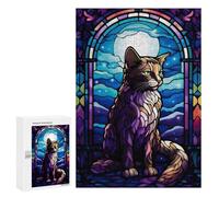300 PCS Rompecabezas para Adolescentes Japanese Bobtail Cat Abstr Rompecabezas Juegos Relajantes Pero Divertidos Y Humorísticos Cumpleaños Y Navidad 300 PCS