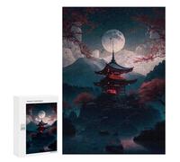 300 PCS Rompecabezas para Adolescentes Japanese Night 06 Rompecabezas para Adultos Juegos Familiares Desafío Difícil Ayuda A Ejercitar El Cerebro 300 PCS