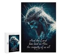 300 PCS Rompecabezas para Adolescentes Jesus Christ Lamb of GOF Juegos Familiares De Rompecabezas para Adultos Que Mejoran La Memoria Ayudan A Ejercitar El Cerebro 300 PCS