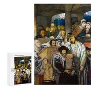 300 PCS Rompecabezas para Adolescentes Jews Praying in Synagogue Rompecabezas para Adultos Juegos Familiares Mejora La Memoria Regalos para Amigos Y Familiares 300 PCS