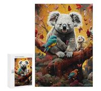 300 PCS Rompecabezas para Adolescentes Koala in A Colorful Forest Rompecabezas para Adultos Juego De Ingenio Regalos para Mujeres Cumpleaños Y Navidad 300 PCS