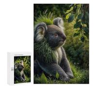 300 PCS Rompecabezas para Adolescentes Koala with Grass Crown Rompecabezas para Adultos Juegos Relajantes Que Mejoran La Memoria Actividades Divertidas En Casa 300 PCS