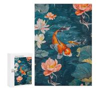 300 PCS Rompecabezas para Adolescentes Koi Fish Pop Art Colorful Rompecabezas para Adultos Juego Práctico Difícil Interacción Entre Padres E Hijos 300 PCS