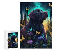 300 PCS Rompecabezas para Adolescentes Labrador Forest Rompecabezas para Adultos Regalos De Cumpleaños Juego Familiar Apto para Personas De 14 Años En Adelante 300 PCS