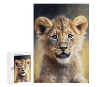 300 PCS Rompecabezas para Adolescentes Lion Watersketch Rompecabezas para Adultos Juegos Familiares Desafío Difícil Ayuda A Ejercitar El Cerebro 300 PCS