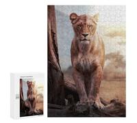 300 PCS Rompecabezas para Adolescentes Lioness in Natural Habitat Rompecabezas para Adultos Juegos Relajantes Mejora La Memoria Interacción Entre Padres E Hijos 300 PCS