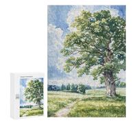 300 PCS Rompecabezas para Adolescentes Lone Summer Oak Rompecabezas para Adultos Juegos Familiares Mejora La Memoria Regalos para Amigos Y Familiares 300 PCS