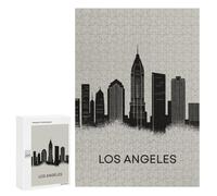 300 PCS Rompecabezas para Adolescentes Los Angeles Skyline Rompecabezas para Adultos Juegos Familiares Mejora La Memoria Regalos para Amigos Y Familiares 300 PCS