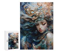 300 PCS Rompecabezas para Adolescentes Magic of The Mermaid Rompecabezas para Adultos Juegos Familiares Desafío Difícil Ayuda A Ejercitar El Cerebro 300 PCS