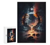 300 PCS Rompecabezas para Adolescentes Magic Portal at Torii Gate Rompecabezas para Adultos Juguetes Antiestrés Desafío Difícil Cumpleaños