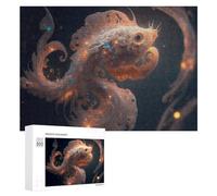 300 PCS Rompecabezas para Adolescentes Magical Cosmic Fish Rompecabezas para Adolescentes Juguetes Antiestrés Vacaciones En Casa Matar El Tiempo Desafío Educativo 300 PCS