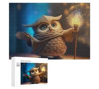 300 PCS Rompecabezas para Adolescentes Magical Owl with Torch Rompecabezas para Adultos Juego Familiar Análisis Y Lógica Regalos para Reducir El Estrés 300 PCS