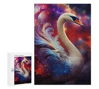 300 PCS rompecabezas para adolescentes Magical Swan Artwork Puzzles para adultos Juegos de pensamiento regalos para mujeres regalos únicos para cumpleaños y Navidad 300 PCS