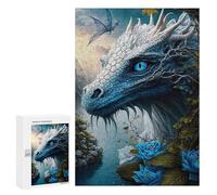 300 PCS Rompecabezas para Adolescentes Mandala Ice Dragon Jungle Rompecabezas Juegos Relajantes Desafío Difícil Desafiante De Completar 300 PCS