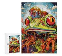 300 PCS Rompecabezas para Adolescentes Melting Frog Fantasy Rompecabezas para Adultos Juego Práctico Desafío Difícil Cumpleaños Y Navidad 300 PCS