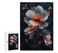 300 PCS Rompecabezas para Adolescentes Midnight Bloom Rompecabezas para Adultos Juego Práctico Desafío Difícil 300 PCS