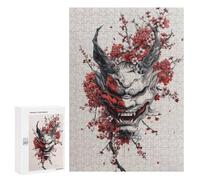 300 PCS Rompecabezas para Adolescentes Minimalist Japanese Oni Rompecabezas para Adultos Juegos Familiares Mejora La Memoria Regalos para Amigos Y Familiares 300 PCS