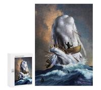 300 PCS Rompecabezas para Adolescentes Moby Dick Rompecabezas para Adultos Juegos De Relajación Decoración De Pared Ayuda A Ejercitar El Cerebro 300 PCS