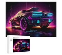 300 PCS Rompecabezas para Adolescentes Neon Future Car Artwork Rompecabezas para Adultos Juguetes Antiestrés Regalo De Cumpleaños Regalo De Cumpleaños, Regalos, 300 PCS