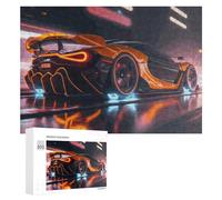 300 PCS Rompecabezas para Adolescentes Neon Future Supercar -4 Rompecabezas para Adultos Juego Familiar Análisis Y Lógica Regalos para Reducir El Estrés 300 PCS