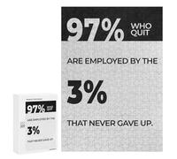 300 PCS Rompecabezas para Adolescentes Never Gave Up Rompecabezas para Adolescentes para Aliviar El Estrés. Cada Pieza Es Única Toda La Familia.