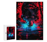 300 PCS Rompecabezas para Adolescentes Nightshade Wolf Rompecabezas para Adultos Juegos Familiares Mejora La Memoria Regalos para Amigos Y Familiares 300 PCS