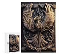 300 PCS Rompecabezas para Adolescentes Noble Golden Phoenix Rompecabezas para Adultos Juguetes Antiestrés Análisis Y Lógica Interacción Entre Padres E Hijos 300 PCS
