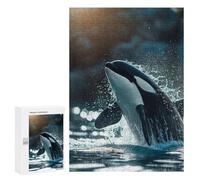 300 PCS Rompecabezas para Adolescentes Orca Whale Killer Rompecabezas Juegos Relajantes Pero Divertidos Y Humorísticos Cumpleaños Y Navidad 300 PCS
