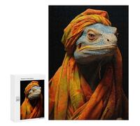 300 PCS Rompecabezas para Adolescentes Oriental Lizard Juegos Familiares De Rompecabezas para Adultos Que Mejoran La Memoria Ayudan A Ejercitar El Cerebro 300 PCS