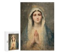 300 PCS Rompecabezas para Adolescentes Painting of Virgin Mary in Prayer Rompecabezas Juegos Relajantes Desafío Difícil Desafiante De Completar 300 PCS