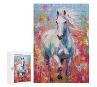 300 PCS Rompecabezas para Adolescentes Palette Horse Painting Rompecabezas para Adultos Juego Práctico Montaje De Patrones Cumpleaños Y Navidad 300 PCS
