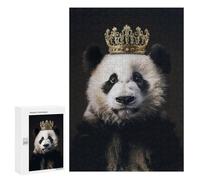 300 PCS Rompecabezas para Adolescentes Panda Animal Cute King Juegos Familiares De Rompecabezas para Adultos Que Mejoran La Memoria Ayudan A Ejercitar El Cerebro 300 PCS
