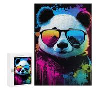 300 PCS Rompecabezas para Adolescentes Panda Animal Popart Rompecabezas para Adultos Juegos Relajantes Mejora La Memoria Interacción Entre Padres E Hijos 300 PCS