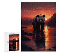300 PCS Rompecabezas para Adolescentes Panda Sunset Rompecabezas para Adultos Juguetes Antiestrés Desafío Difícil Cumpleaños