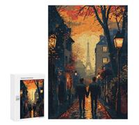 300 PCS Rompecabezas para Adolescentes Parisian Romance Rompecabezas para Adultos Juguetes Antiestrés Desafío Difícil Cumpleaños