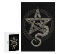 300 PCS Rompecabezas para Adolescentes Pentagram Snake Rompecabezas para Adultos Juegos Familiares Mejora La Memoria Regalos para Amigos Y Familiares 300 PCS