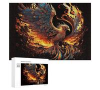 300 PCS Rompecabezas para Adolescentes Phoenix Rising A Fiery Fantasy Artwork Rompecabezas para Adultos Juegos Familiares Regalo De Cumpleaños Diversión En Casa Actividades, 300 PCS