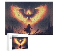 300 PCS Rompecabezas para Adolescentes Phoenix Rising A Mythical Tale Rompecabezas para Adultos Juguetes Antiestrés Regalo De Cumpleaños Regalo De Cumpleaños, Regalos, 300 PCS