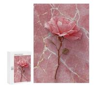 300 PCS Rompecabezas para Adolescentes Pink Rose Marble Background Rompecabezas para Adolescentes Desafío Difícil Cada Pieza Es Única - Juguetes Educativos De Aprendizaje 300 PCS