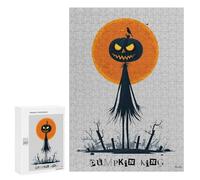 300 PCS Rompecabezas para Adolescentes Pumpkin King - Spooky Halloween Art Rompecabezas para Adultos Juegos Relajantes Que Mejoran La Memoria Actividades Divertidas En Casa 300 PCS