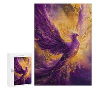 300 PCS Rompecabezas para Adolescentes Purple Phoenix Rising Rompecabezas para Adultos Juegos Familiares Mejora La Memoria Regalos para Amigos Y Familiares 300 PCS