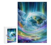 300 PCS Rompecabezas para Adolescentes Rainbow Earth Celestial Beauty Rompecabezas para Adolescentes Actividades Familiares para Cumpleaños, Navidad 300 PCS