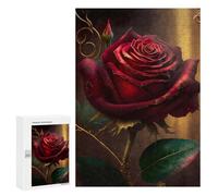 300 PCS Rompecabezas para Adolescentes Red Rose of Life Juegos Familiares De Rompecabezas para Adultos Que Mejoran La Memoria Ayudan A Ejercitar El Cerebro 300 PCS