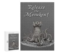 300 PCS Rompecabezas para Adolescentes Release The Meowken Rompecabezas para Adultos Juegos Familiares Mejora La Memoria Regalos para Amigos Y Familiares 300 PCS