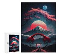 300 PCS Rompecabezas para Adolescentes Retro Moonlight in Japan Rompecabezas para Adultos Juegos Familiares Mejora La Memoria Regalos para Amigos Y Familiares 300 PCS