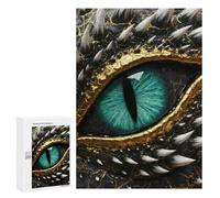 300 PCS Rompecabezas para Adolescentes Rompecabezas Dragon Eye Close-Up Juego Práctico De Rompecabezas para Mejorar La Memoria para Cumpleaños, Navidad 300 PCS