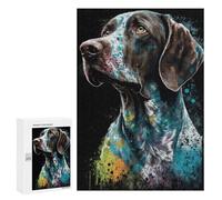 300 PCS Rompecabezas para Adolescentes Rompecabezas German Shorthaired Pointer Rompecabezas para Adultos Juegos Relajantes Mejoran La Memoria para Cumpleaños, Navidad 300 PCS